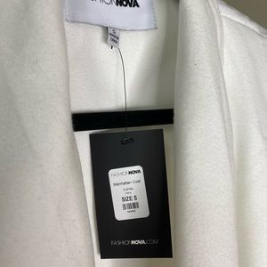 FASHION NOVA MANHATTAN COAT IN WHITE